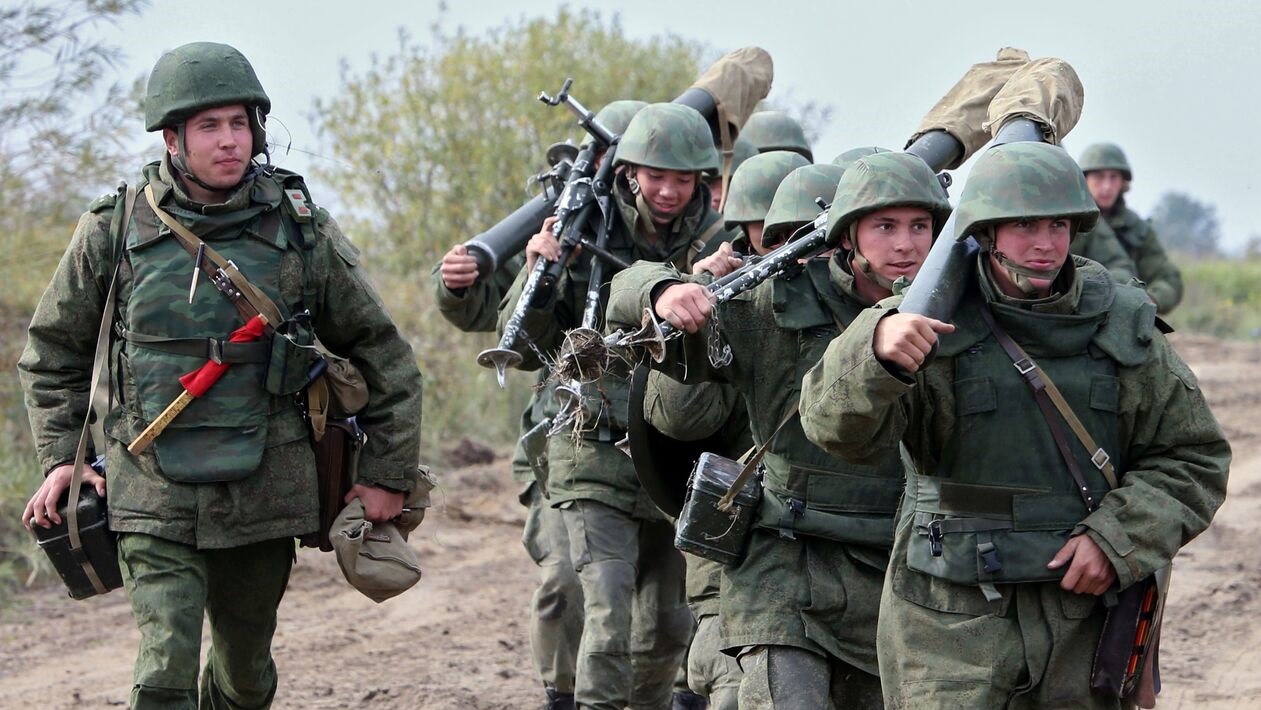 Russian soldiers in the Kaliningrad region. 2014. Russia. Photo credits: RIA Novosti