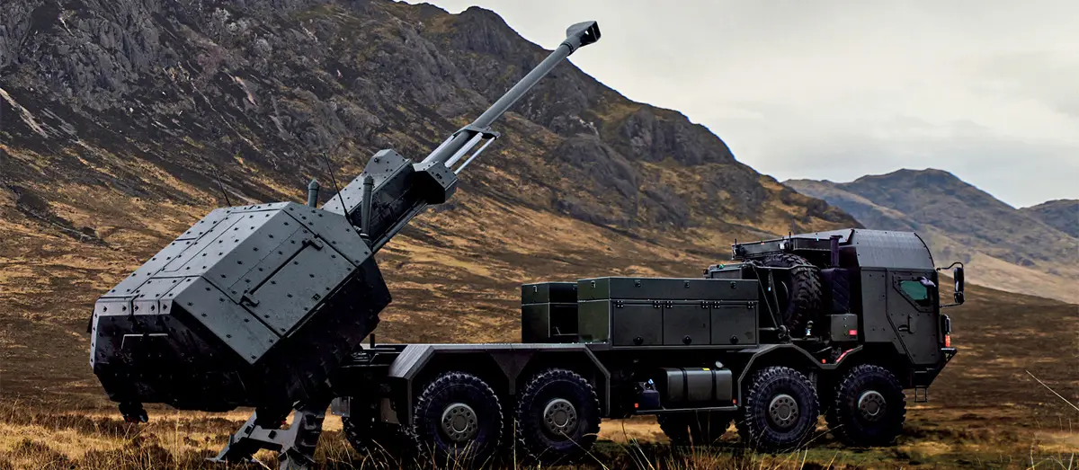 Archer howitzer mounted on RMMV HX 8x8 chassis. Photo: BAE Systems