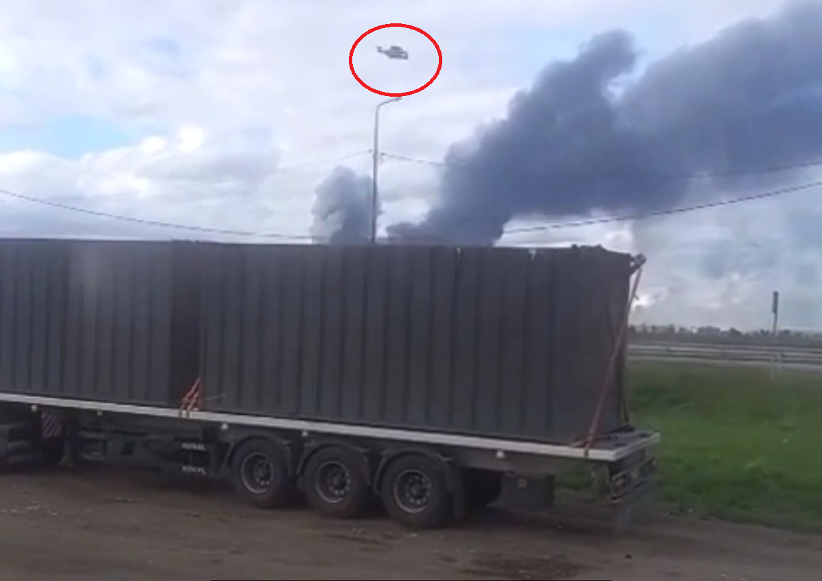 Launch of an FPV drone from a truck container, Pavutyna (Spiderweb) Operation, June 1, 2025. Screenshot from eyewitness video