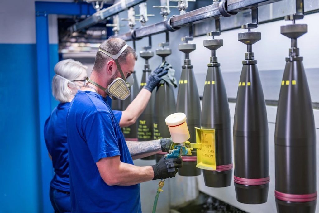 Production of M107 artillery shells at VOP Nováky in Slovakia. Photo credits: Czechoslovak Group