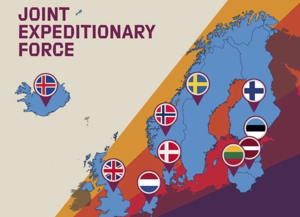 Ілюстративна карта учасників Joint Expeditionary Force (JEF). Фото з відкритих джерел