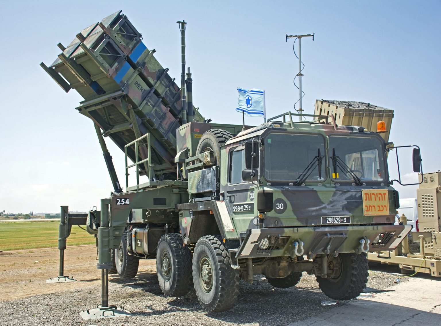 Israel’s upgraded Patriot PAC-2 Yahalom system launcher, 2017. Photo credits: Israel Defense Forces