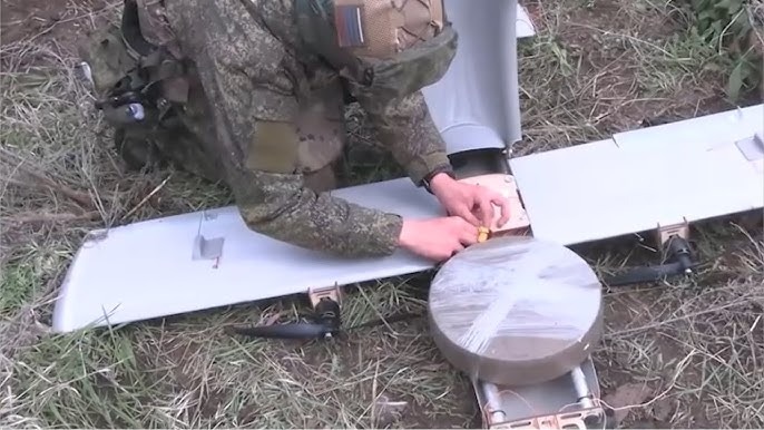 Russian Molniya-2 strike drone armed with a TM-62M anti-tank mine. Photo credits: Russian media