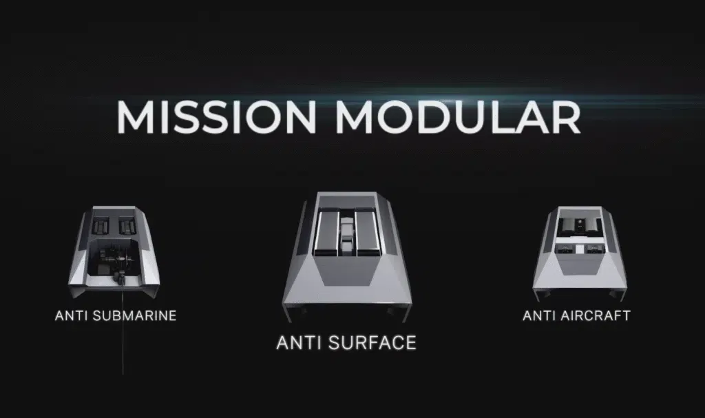 Модулі з озброєнням на 35-м надводний дрон Sea Sword-X. Фото: LIG Nex1