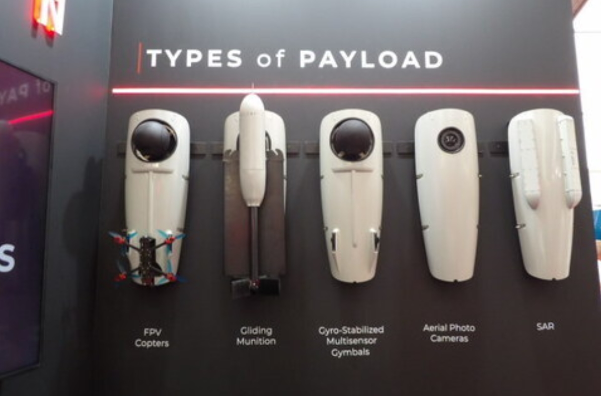 Skyeton’s Raybird drone variants at the MSPO exhibition, Poland, September 2024. Photo credits: Militarnyi