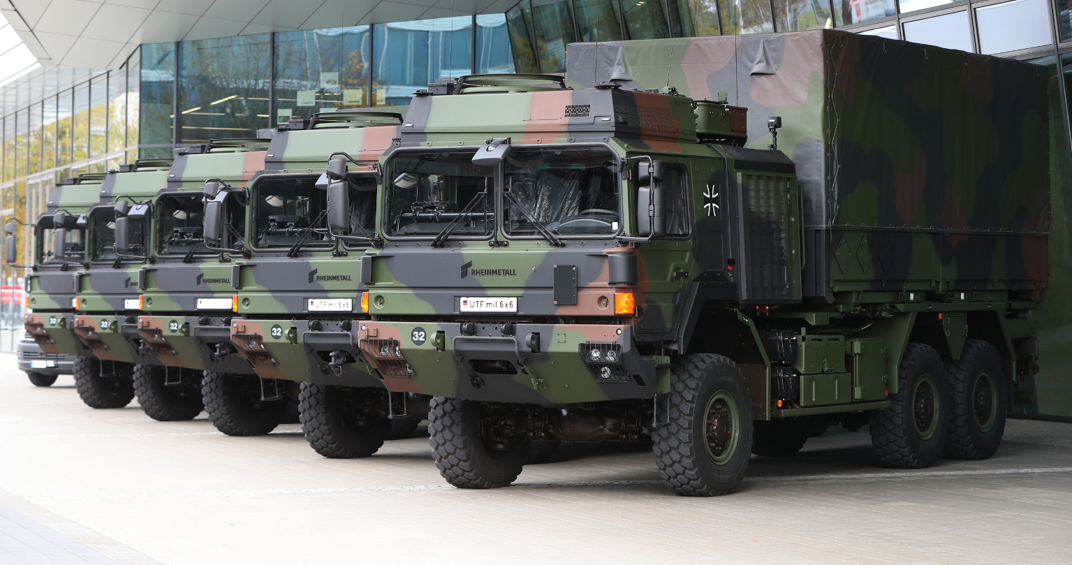 UTF family army trucks from Rheinmetall. Photo credits: Rheinmetall AG