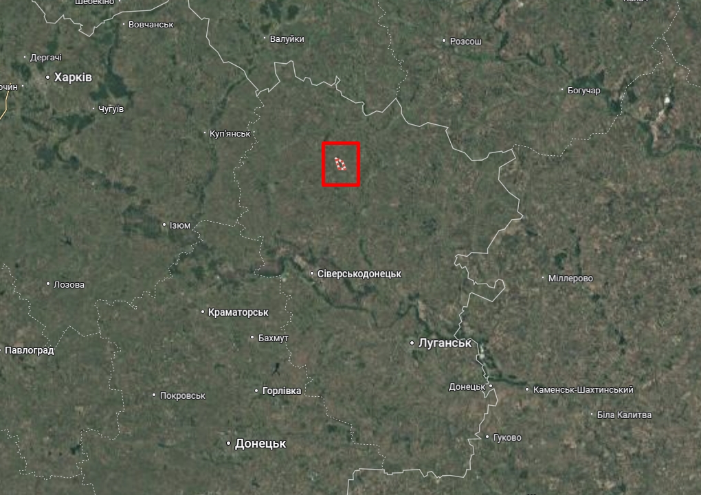 Bilokurakine on the map