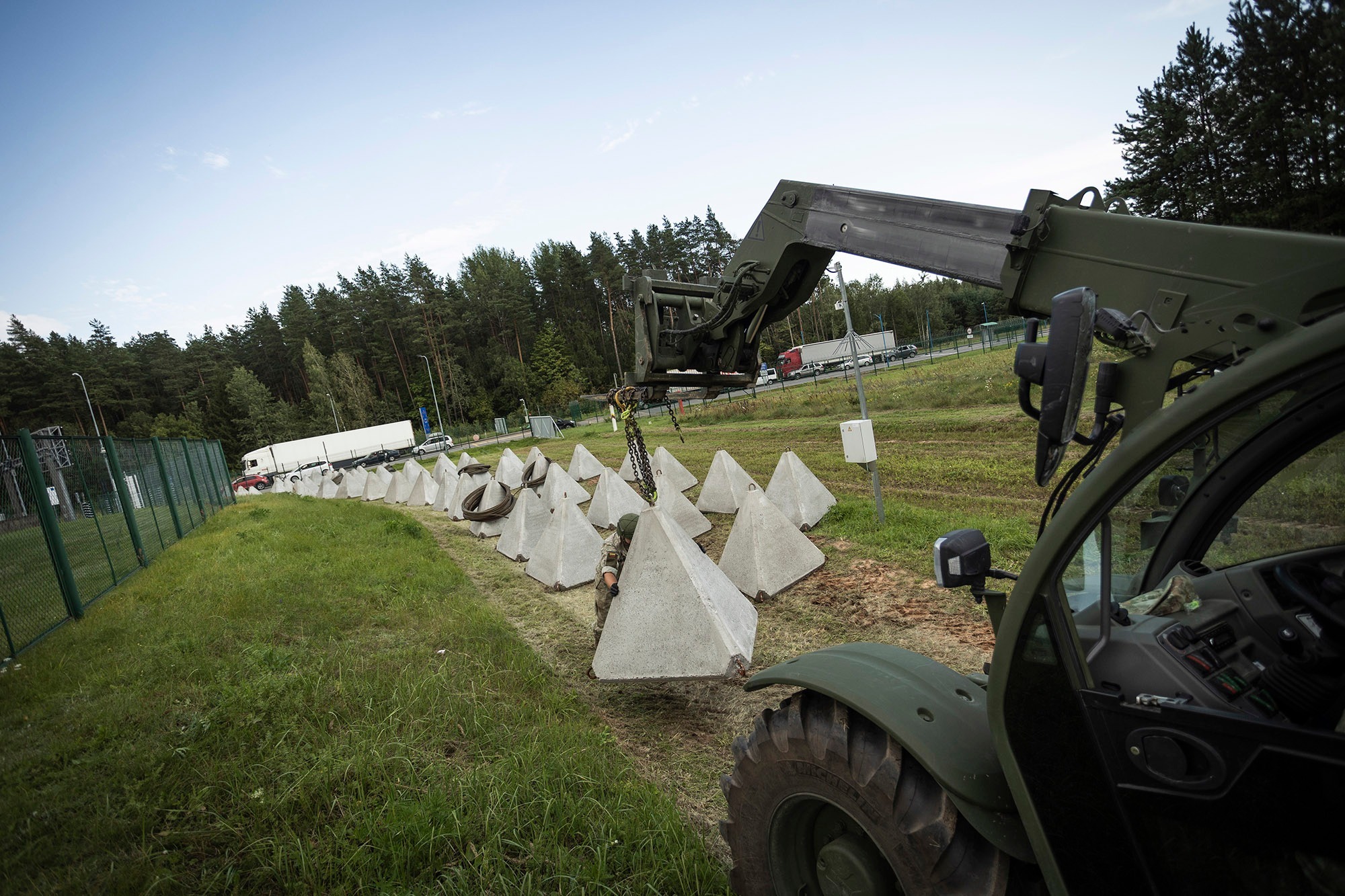 "Зуби дракона" на литовсько-білоруському кордоні. Фото Збройні сили Литви