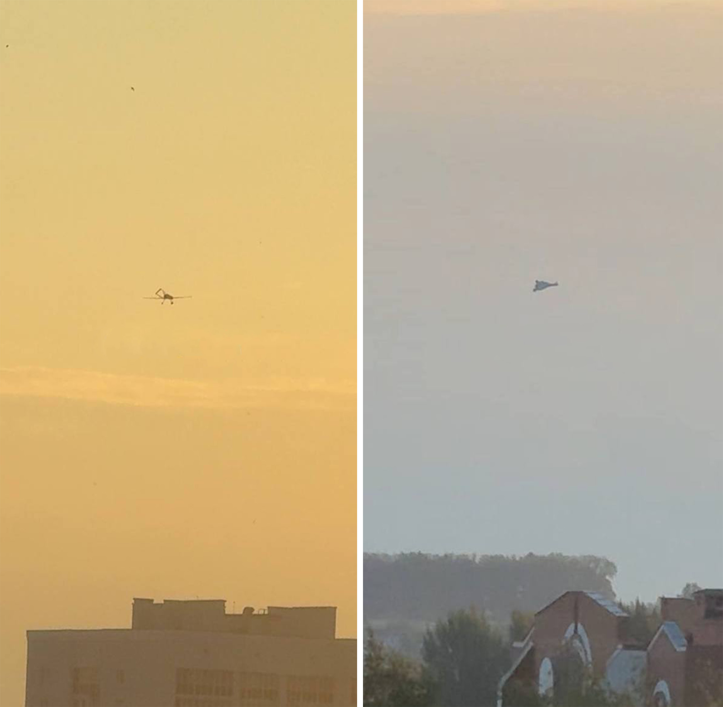 Strike drones over the city of Penza. August 2, 2025. Photo credits: Exilenova+.