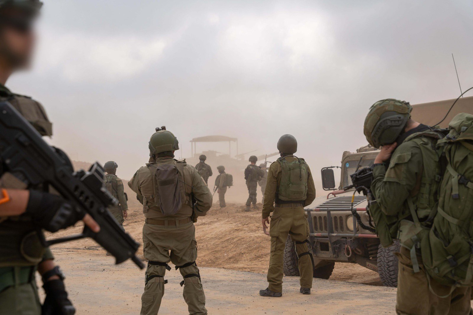Israeli troops in the Gaza Strip. Photo credits Israeli Defense Ministry