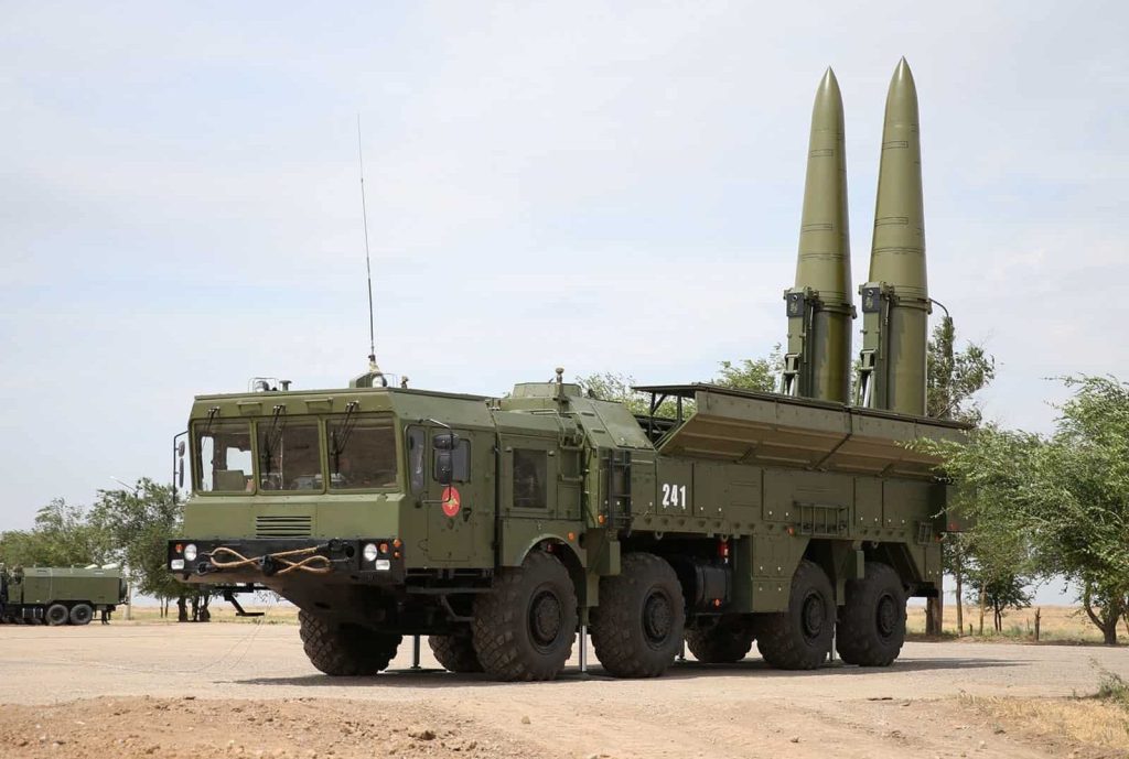 Iskander-M self-propelled launcher of the Russian Armed Forces. Photo: Russian media