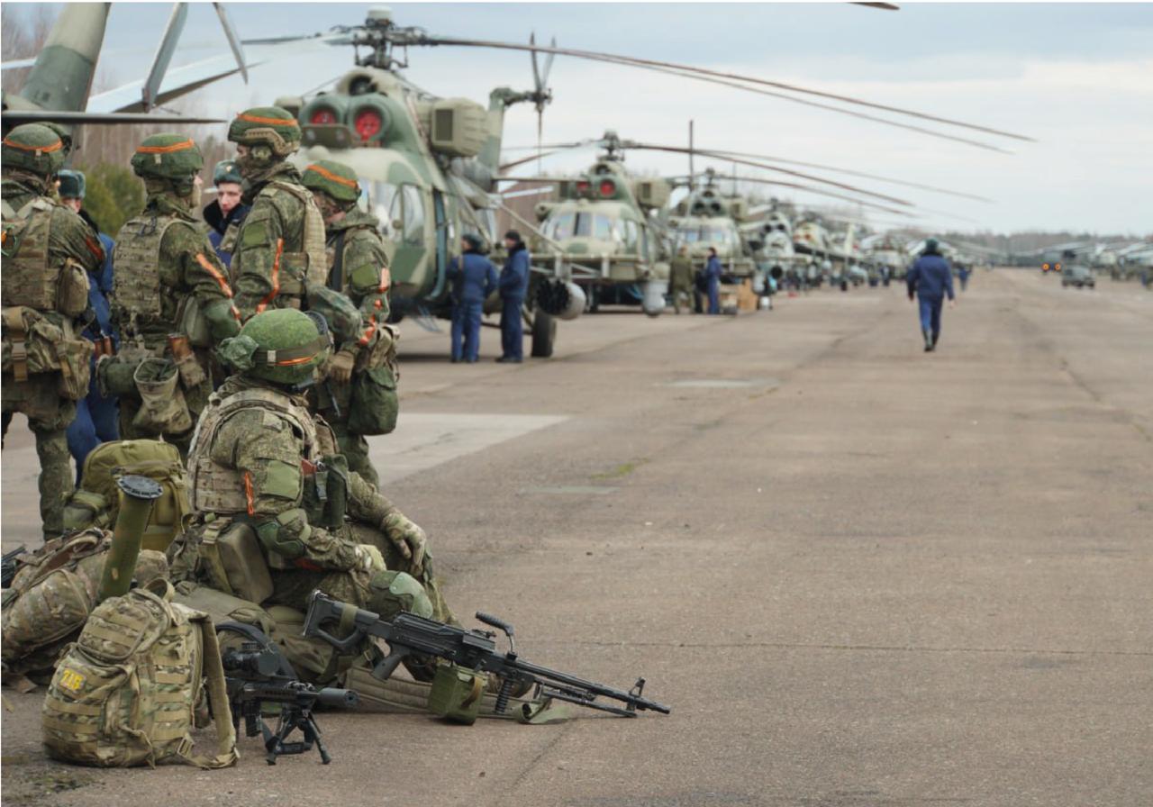 підготовка росіян перед аеромобільним десантом в Гостомелі