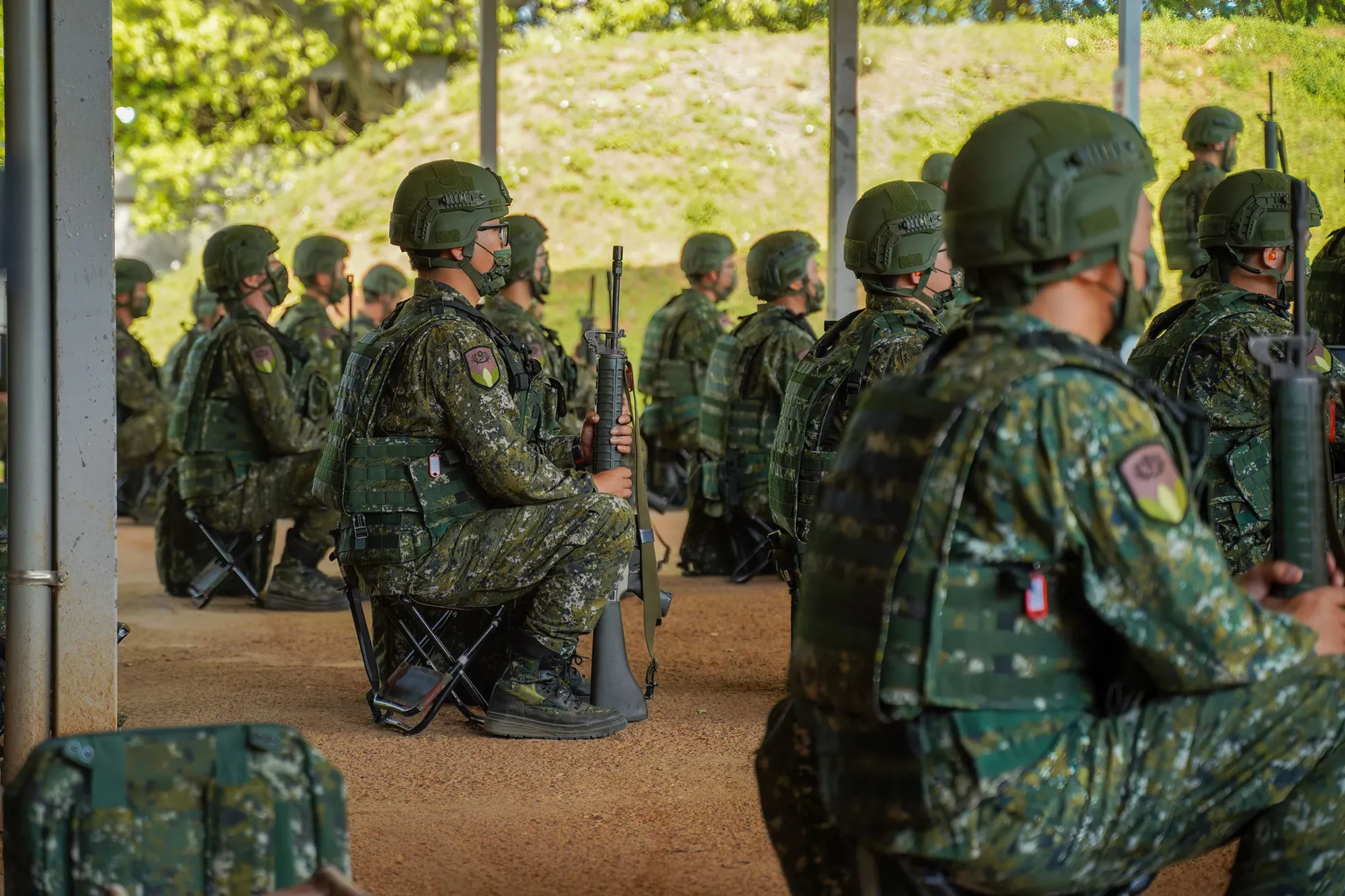 Taiwan's ground forces soldiers. Photo from the Internet