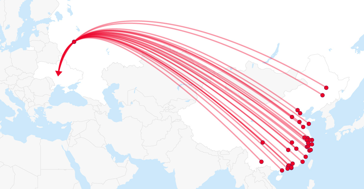 Trade data collected by the Center for Defense Reform. Analysis by The Telegraph