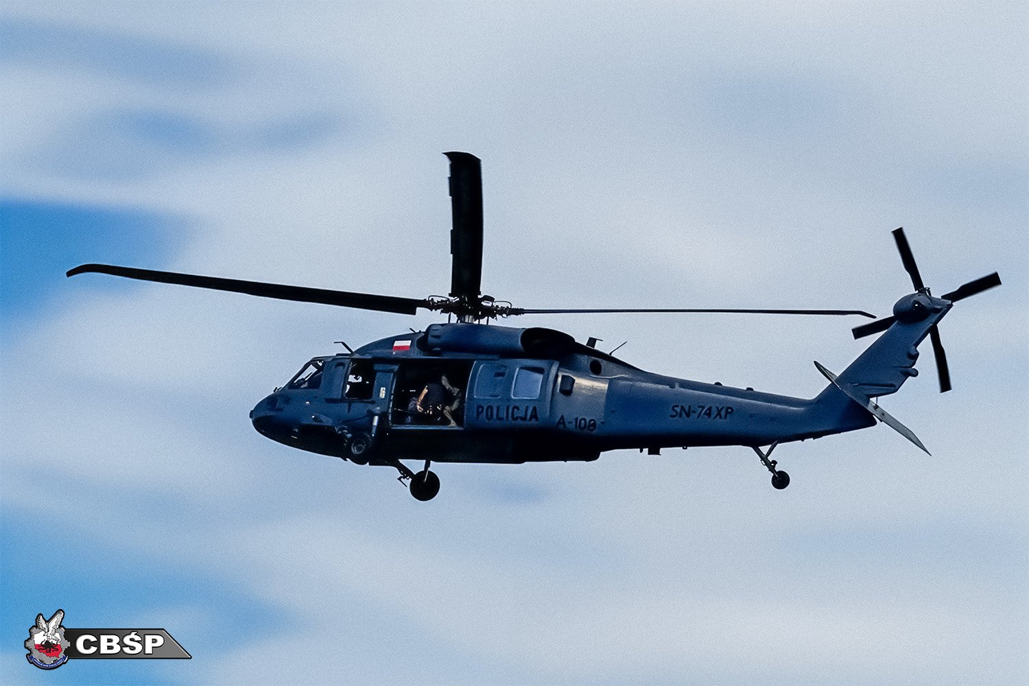 Polish Police Helicopter S-70i Black Hawk. Photo credits: CBŚP