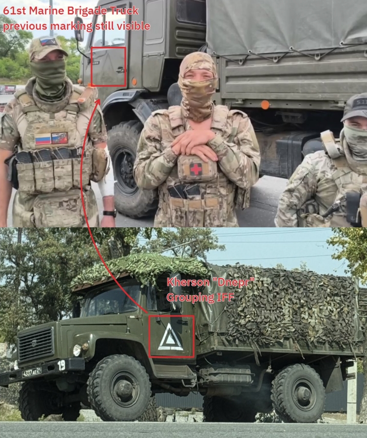 Російські військові 61-ї бригади морської піхоти на Донеччині. 2025 рік. Джерело: @WarUnitObserver