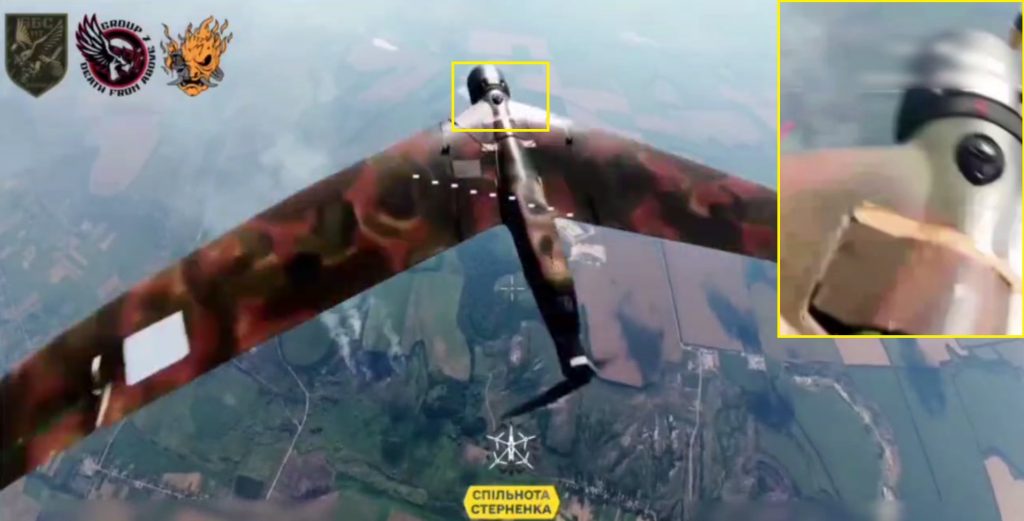 Російський розвідувальний безпілотник Zala з оптичним датчиком виявлення дронів-перехоплювачів, вересень 2025. Фото: Wu Samurai 