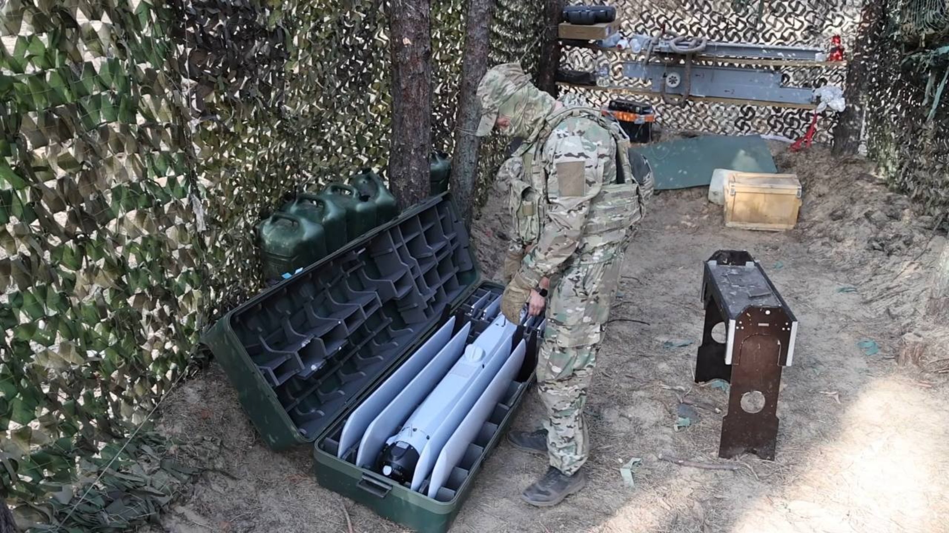 Russian Lancet drone, 2025 version. Ukraine. Photo credits: Russian media