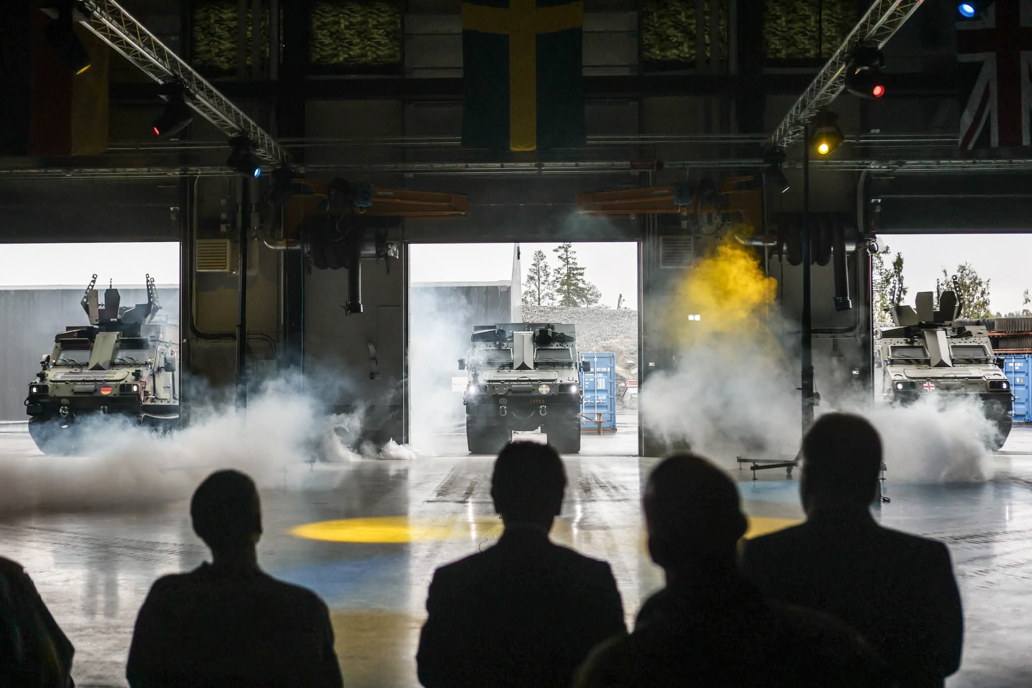 The first new BvS10 all-terrain vehicles for Sweden, Germany and the UK. September 2025. Photo credits: BAE Systems