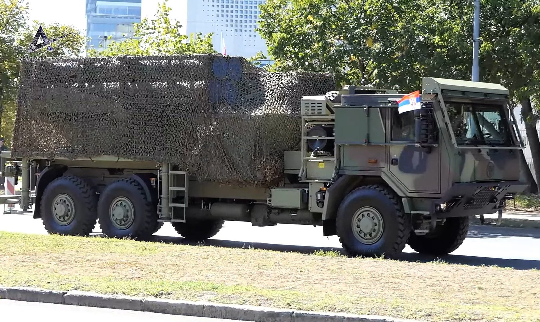 У Сербії помітили закуплені в Ізраїлі РСЗВ PULS