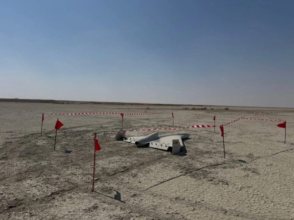 Іранський дрон Shahed-238 знайдений в Іраку, 28/09/2025. Фото: Conflict