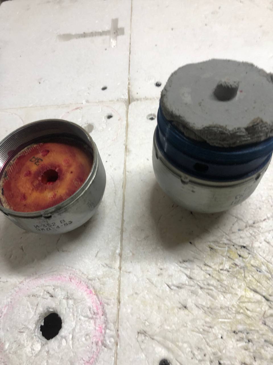 The AO-2.5PT submunition in its disassembled state. Photo credits: Landmines and Coffee