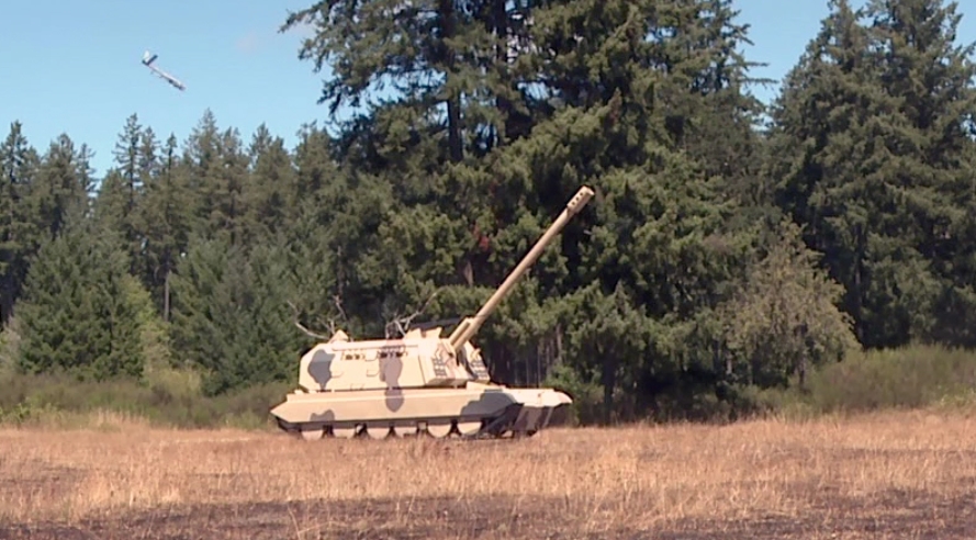 Altius 600 Drone Strikes a Model of the Russian 2S19 Msta-S in the United States