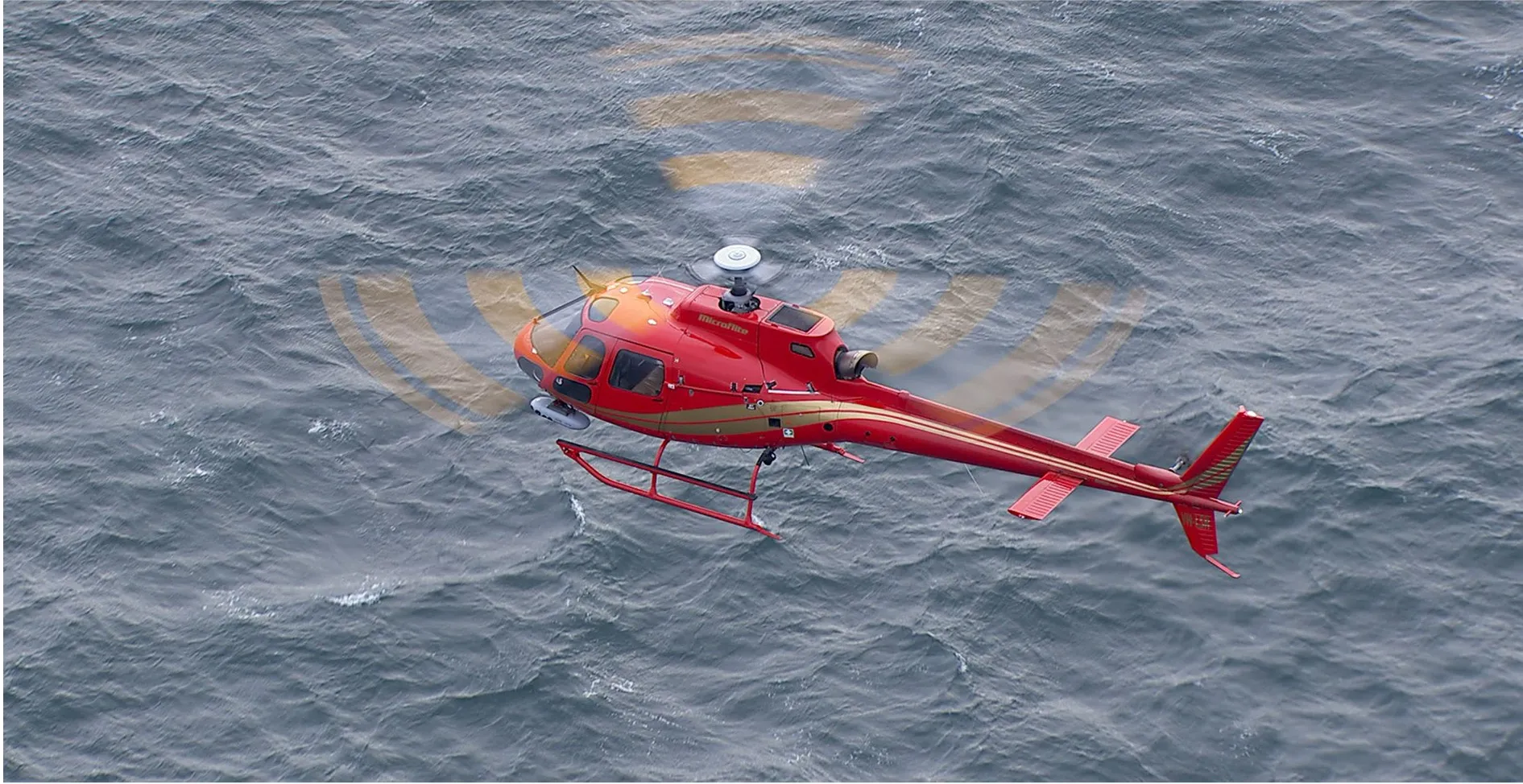 The ViDAR reconnaissance module with artificial intelligence on a helicopter. Photo credits: Shield AI