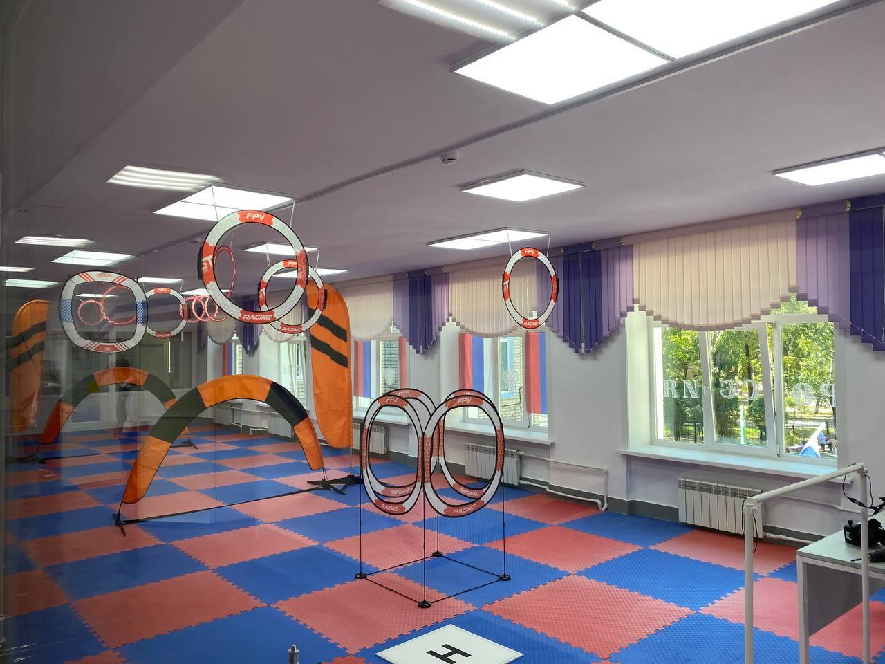 A Russian school playground for UAV piloting. 2024. Source: Russian media
