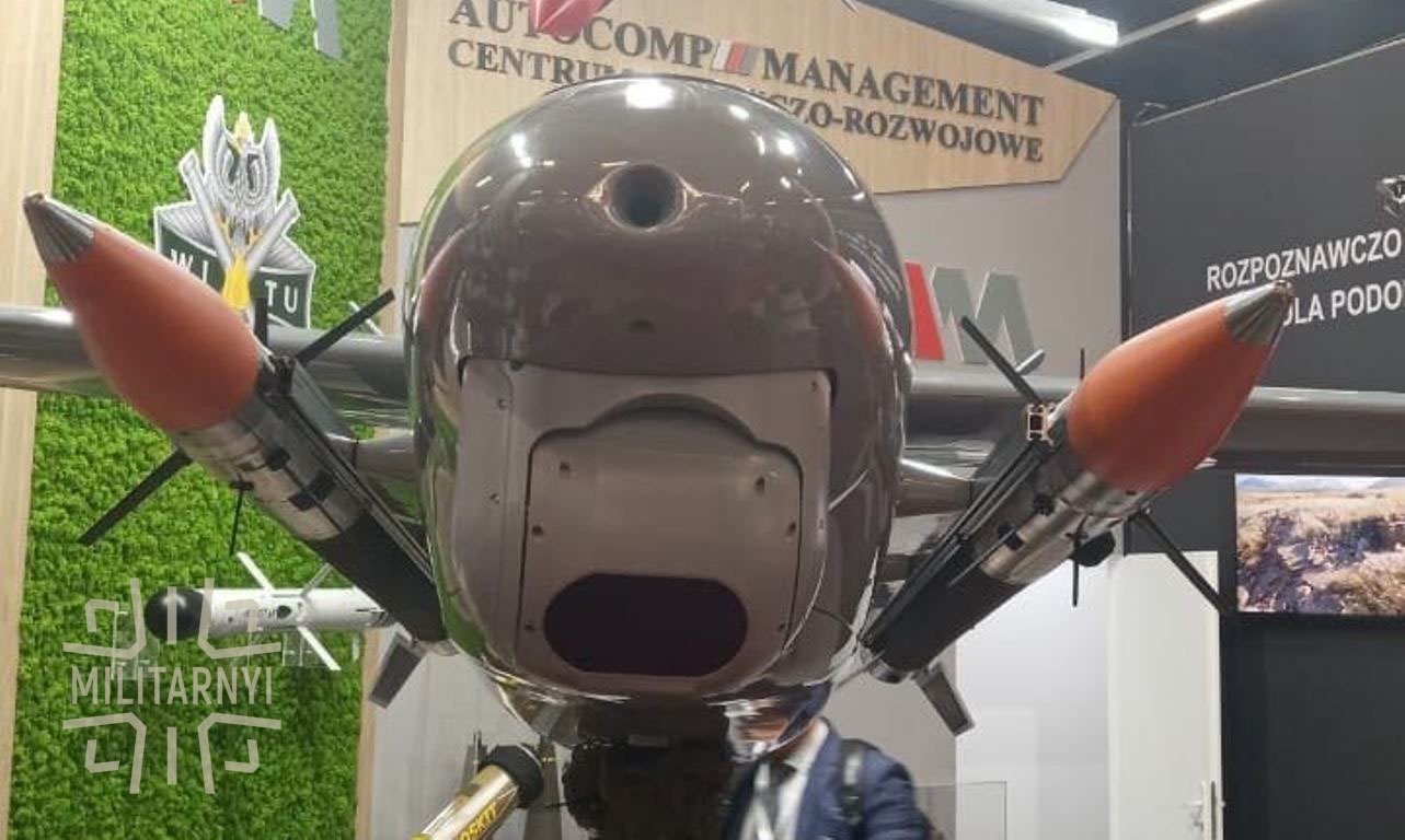 Ракети проти дронів, що запускаються з БПЛА HAASTA на виставці MSPO. Вересень 2025. Джерело: Мілітарний