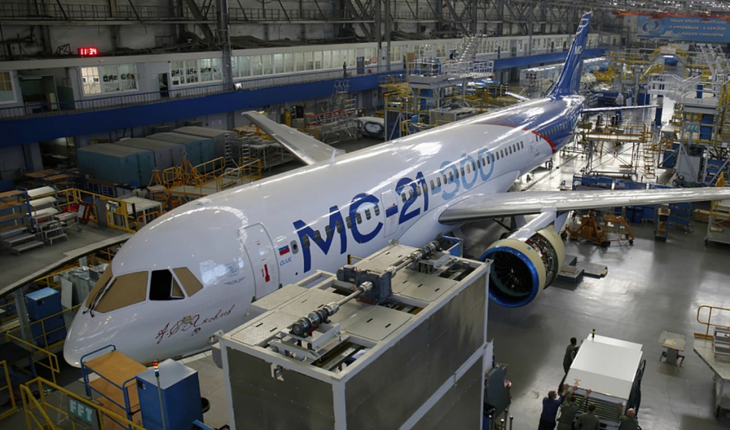 Збирання літака МС-21 на російському підприємстві «Яковлев». Джерело: сайт компанії