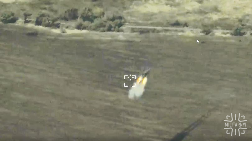 Launching unguided airborne missiles from a Ka-52 attack helicopter