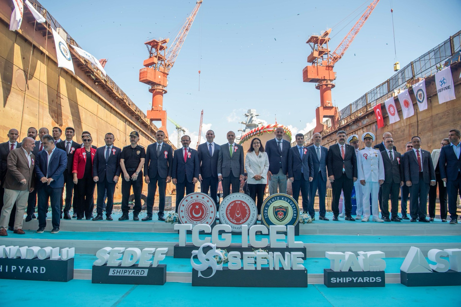Церемонія спуску на воду TCG İçel. 1 вересня 2025 року. Джерело: Haluk Görgün