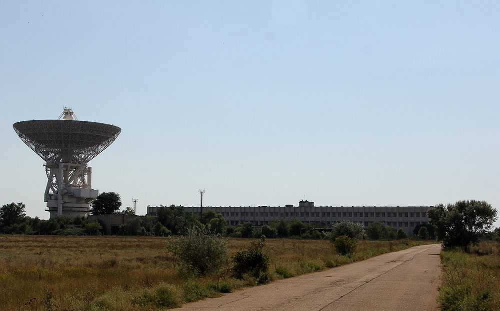 Радіотелескоп РТ-70 на території нинішнього 40 командно-вимірювального комплексу, 2016 рік. 