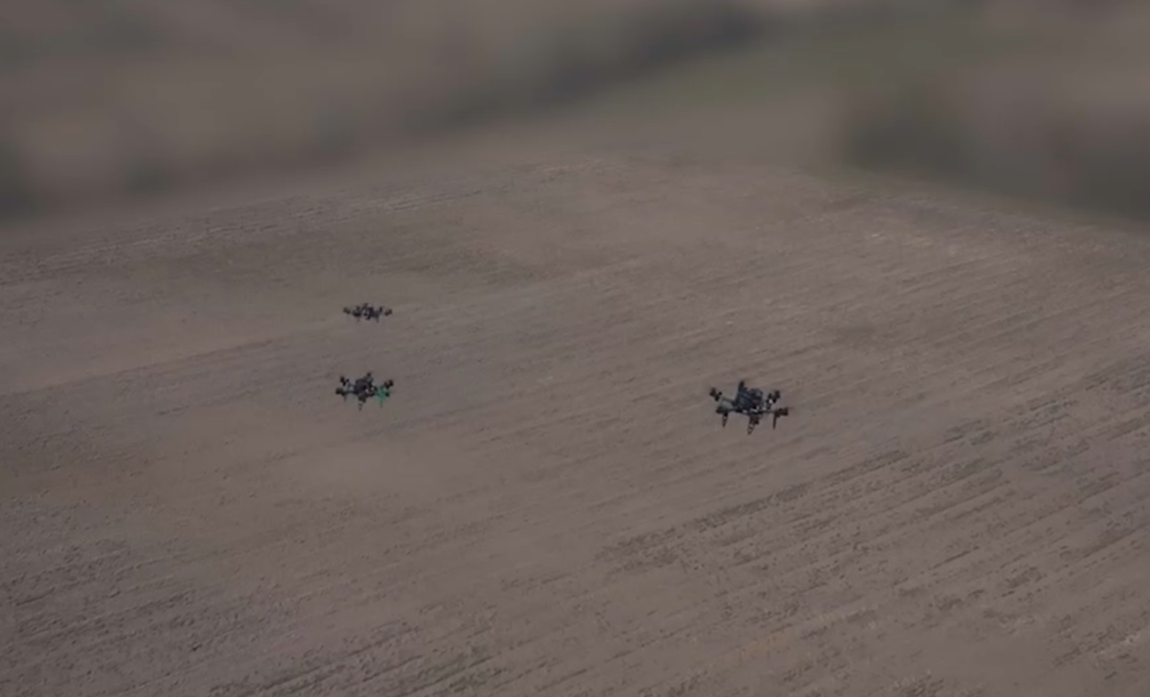 Рій-дронів. Джерело: Swarmer