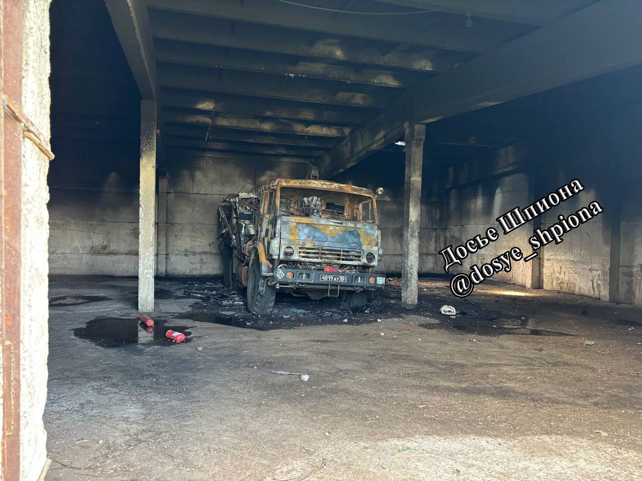 Consequences of the strike on the Iskander-M at the Molkino test site. August 2025. Photo credits: Dossier of the Spy