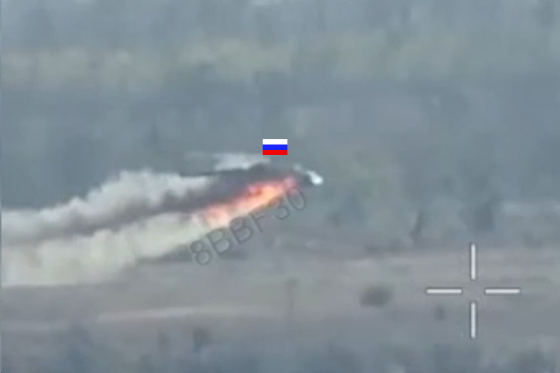 FPV Drone from Ukraine’s 59th Assault Brigade Downs Russian Mi-8 Helicopter