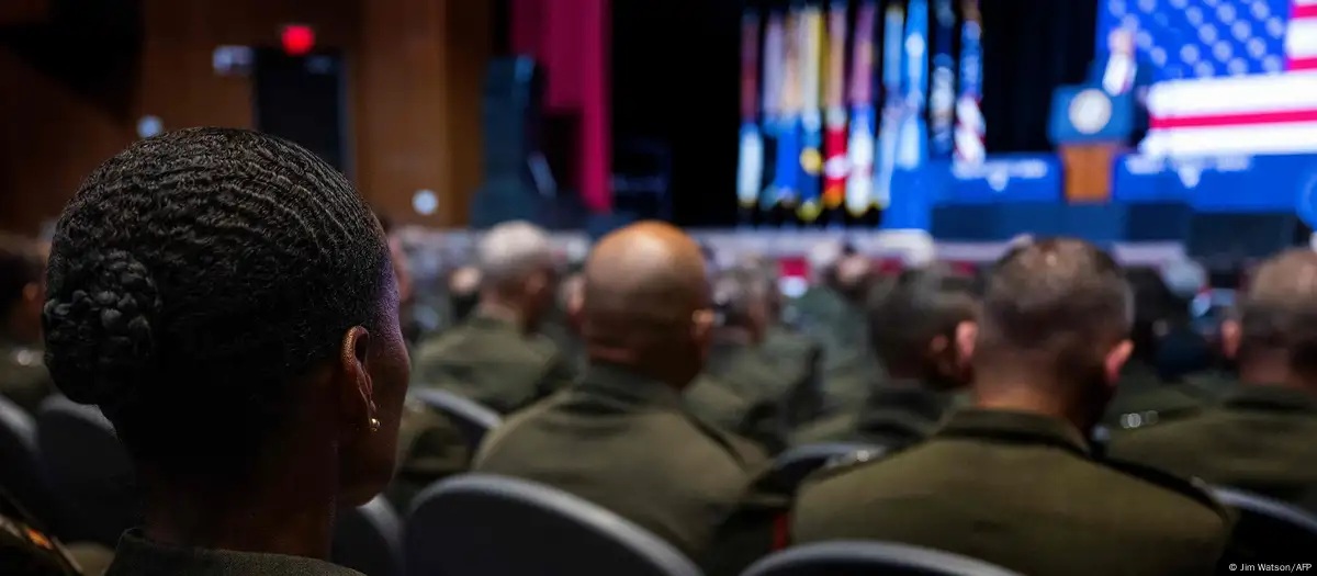 Зустріч військовослужбовців США у Квантіко. Вересень 2025. Джерело: BBC