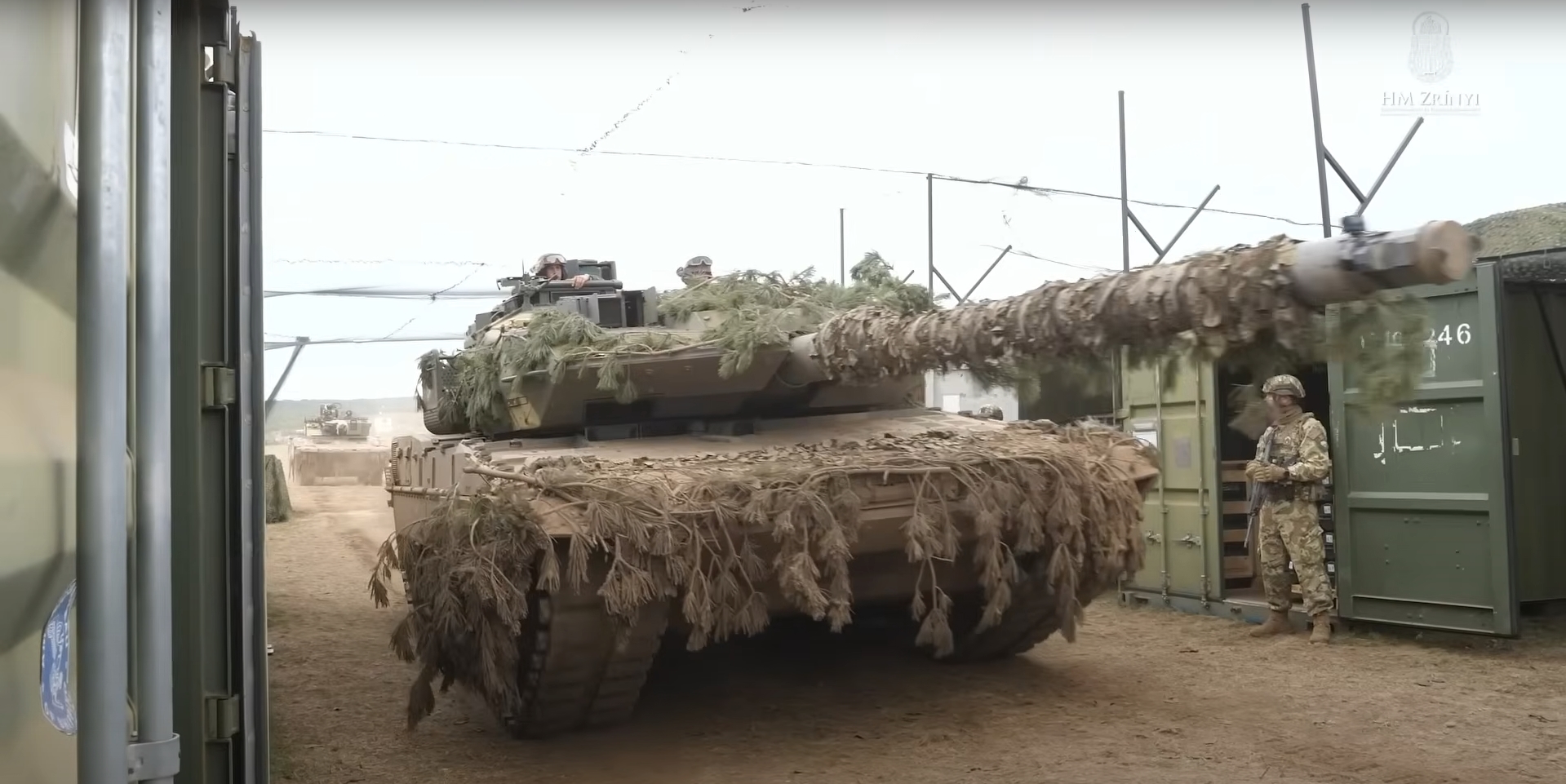 Anti-drone corridor protecting maintenance and repair points during the Exercise Adaptive Hussars 2025. Photo credits: Ministry of Defence of Hungary