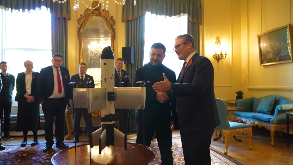 Дрон-перехоплювач OCTOPUS. 24 жовтня 2024 року. Джерело: Володимир Зеленський