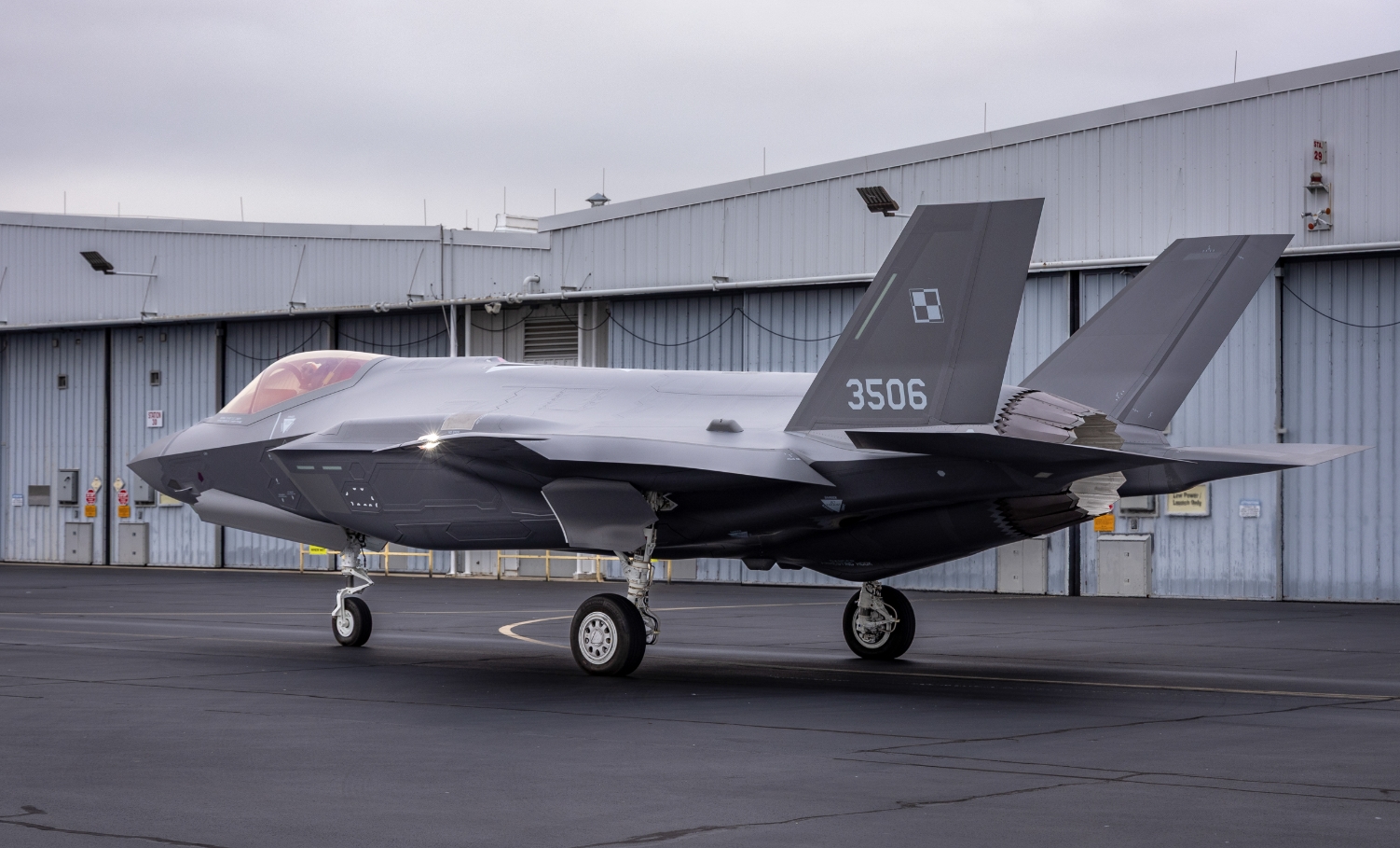 Винищувач F-35 польських Повітряних сил. Жовтень 2025. Джерело: @MON_GOV_PL