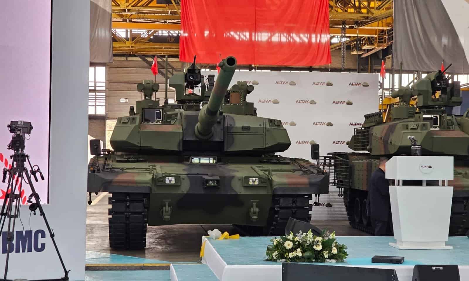 The first two Altay tanks for the Turkish military. 2023, Turkey. Photo credits: @Defence_Turk_EN