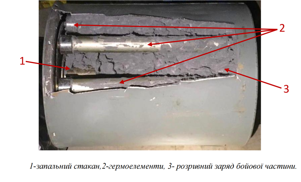 Фугасно-запалювальна бойова частина «БСТ-52». Фото з відкритих джерел