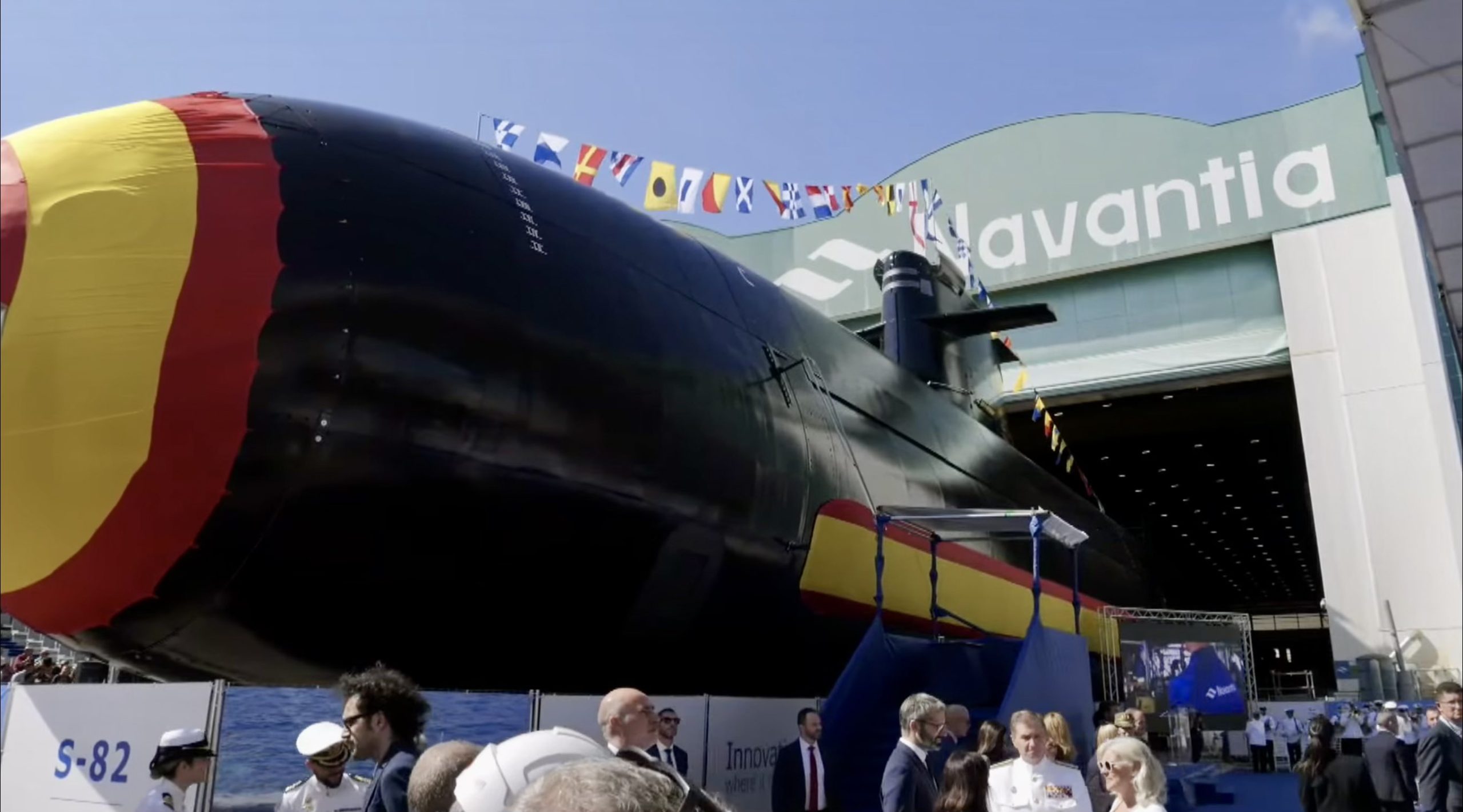 Запуск нового підводного човна S-82. Жовтень 2025. Джерело: Daily Mare