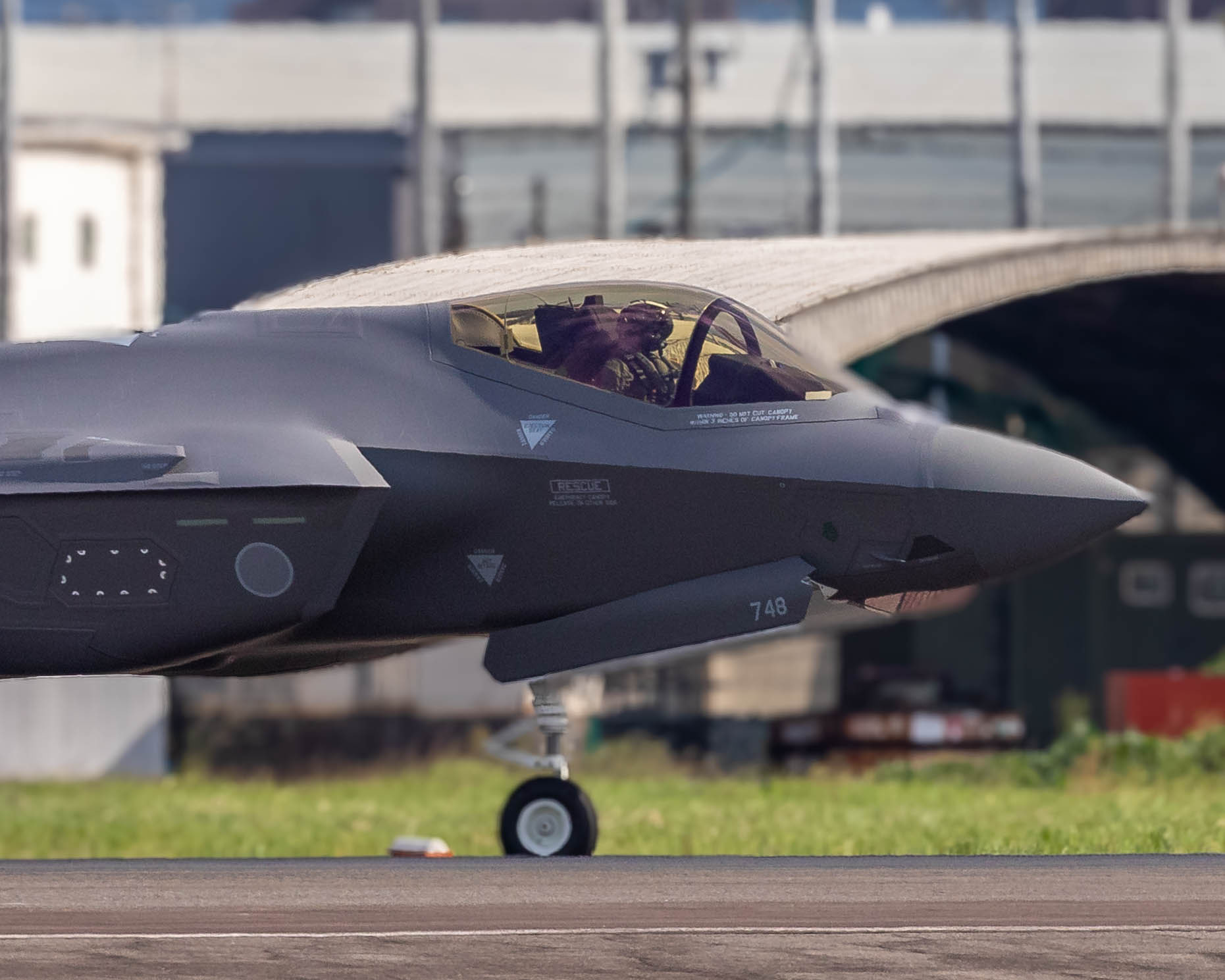 Винищувач F-35A, зібраний компанією MHI в Нагої. Фото: @biad57