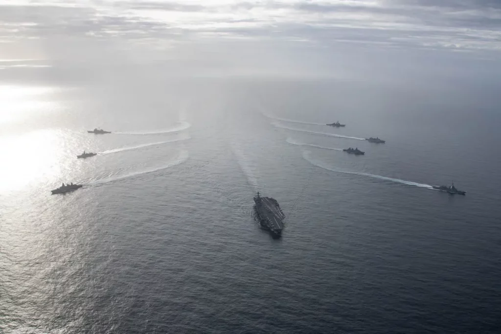 Ілюстративне зображення ударної групи авіаносці Gerald R. Ford. Фото з відкритих джерел