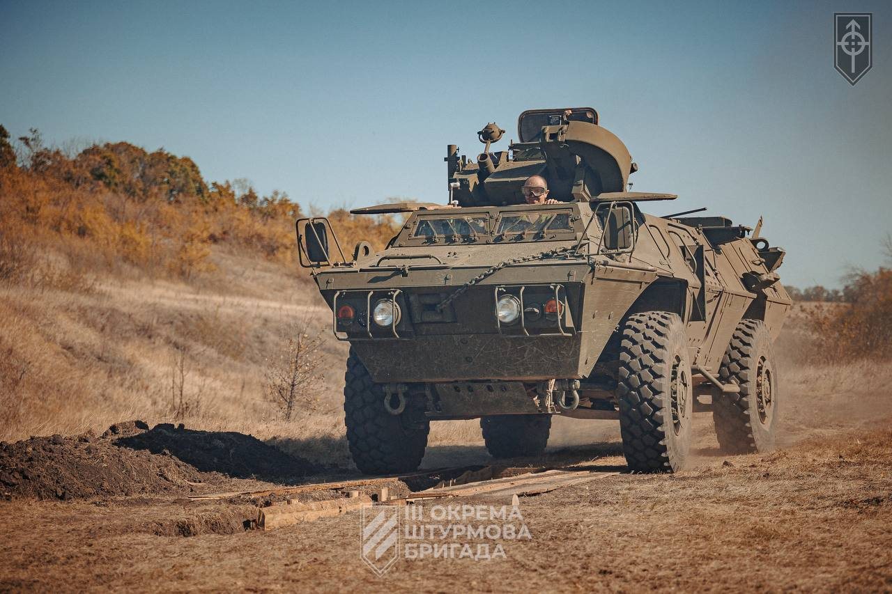 M1117 Armored Vehicles Spotted at 3rd Assault Brigade Training Exercises