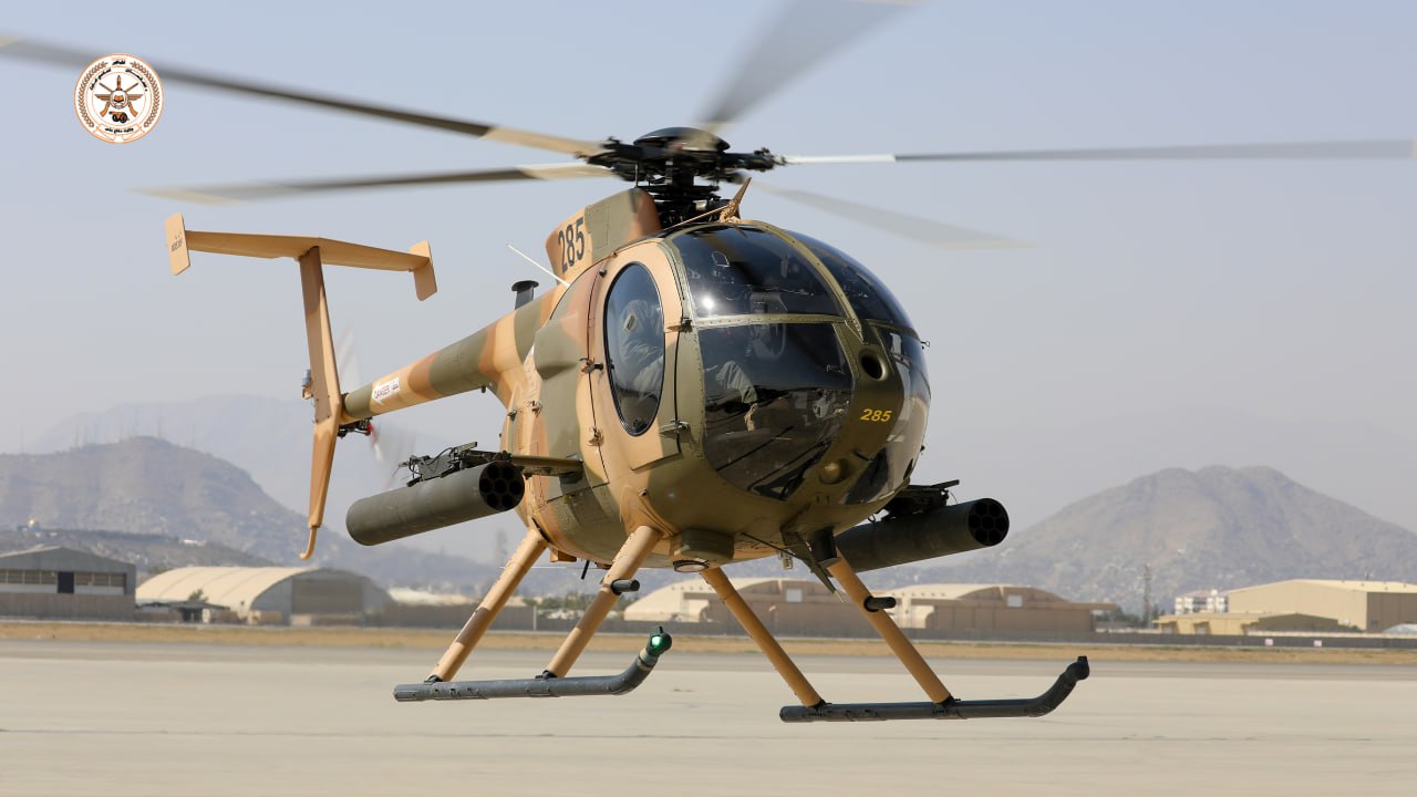 An MD-530 restored by Taliban. October 2025. Photo credits: Ministry of Defense of Afghanistan