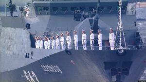 Russian Navy Degraded and Forced to Protect its Own Shipping in the Baltic