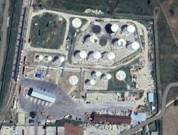 Нафтобаза у Гвардійському. Джерело: Google Maps